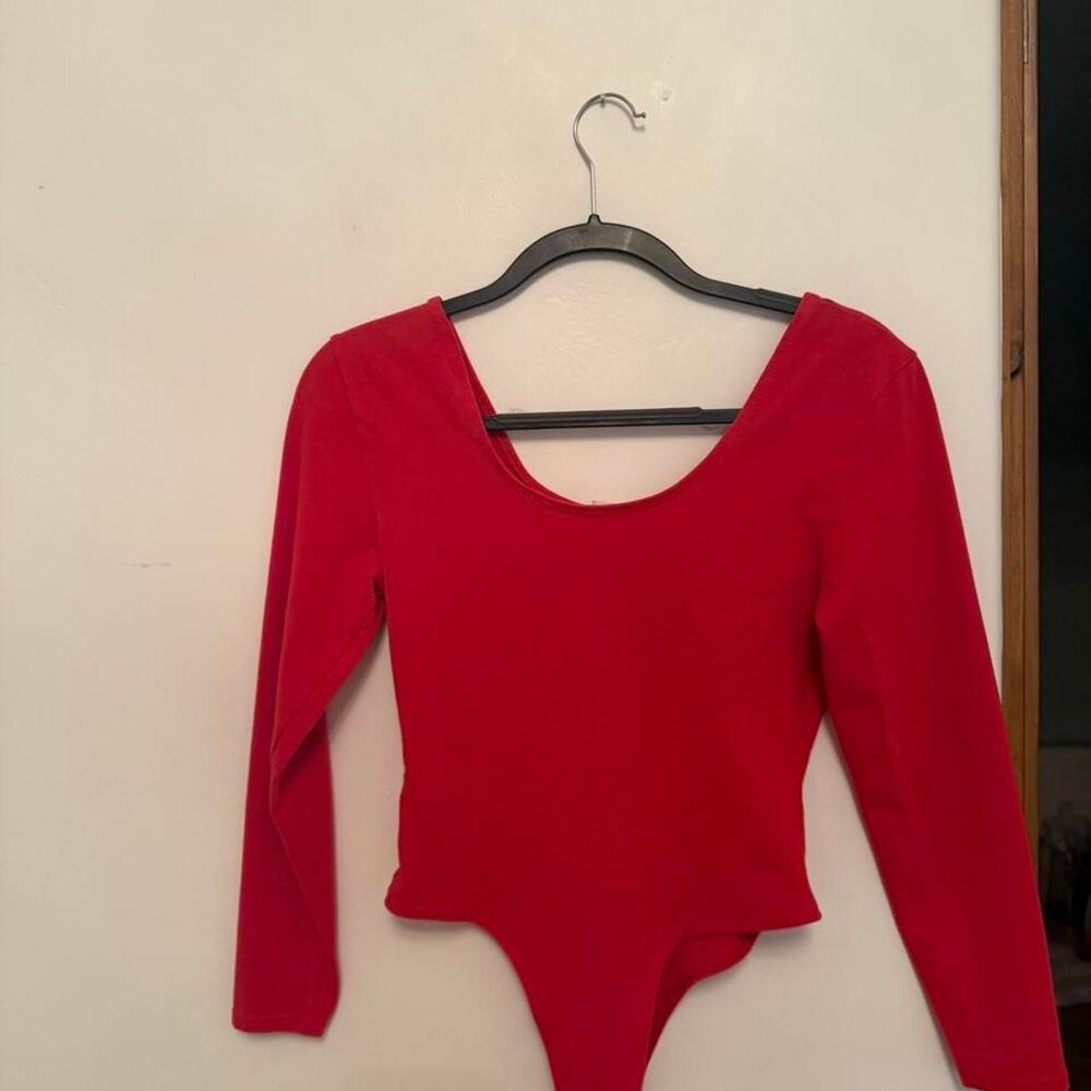 Unbranded Women's Red Bodysuit